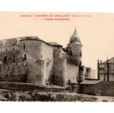Postales: ACADEMIA DE CABALLERÍA.(MARCHAS DE 1909).- CASTILLO DE SIMANCAS.