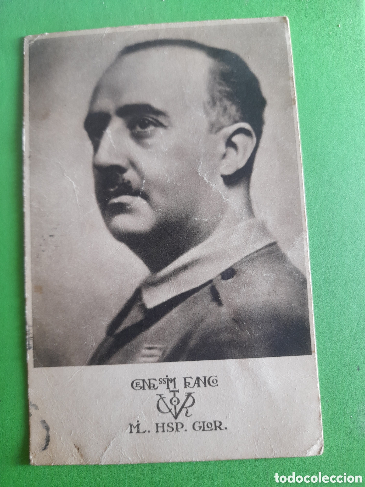 Postales: Antigua postal del General&iacute;simo Franco - Foto 1