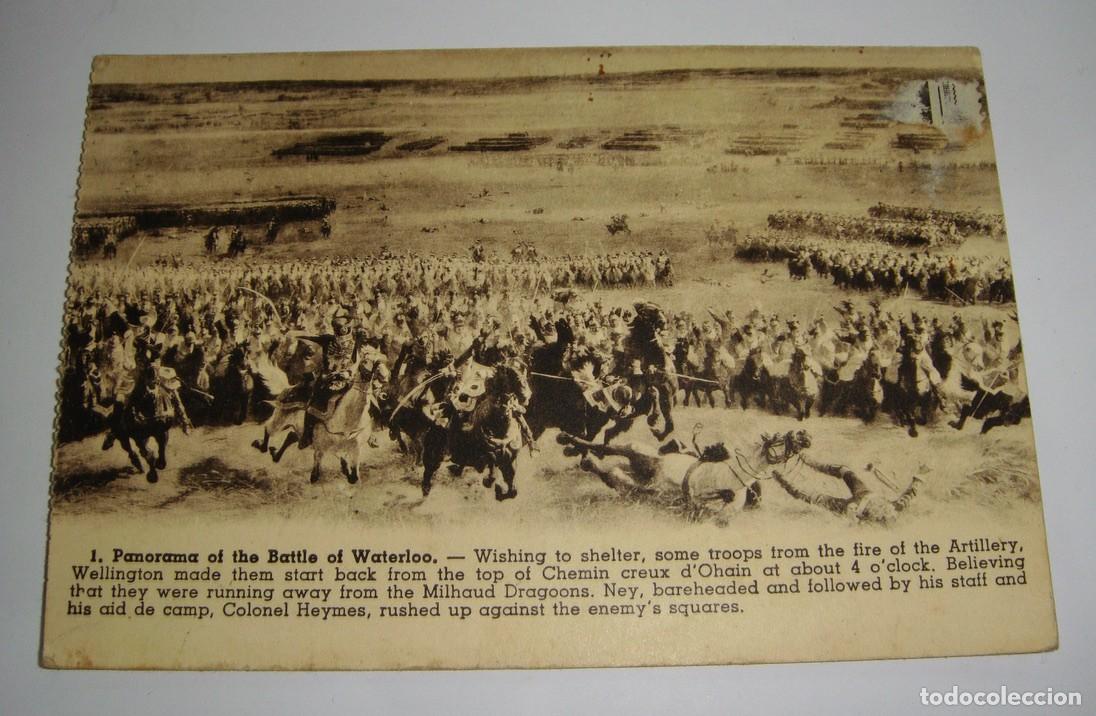 Postales: Antigua Postal de la Batalla de Waterloo. - Foto 1