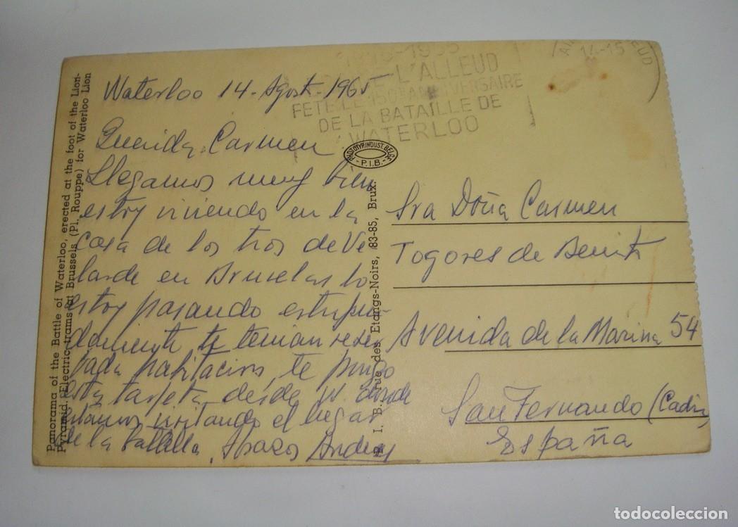 Postales: Antigua Postal de la Batalla de Waterloo. - Foto 2