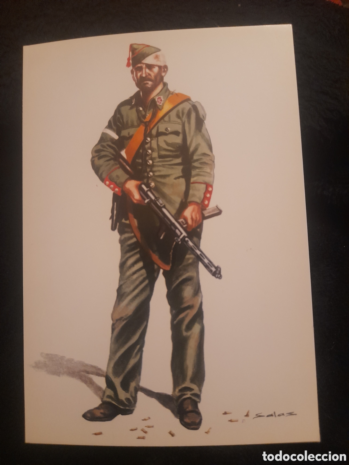 Postais: Postal militar, Guardia civil, uniforme de campa&ntilde;a., Espa&ntilde;a 1936