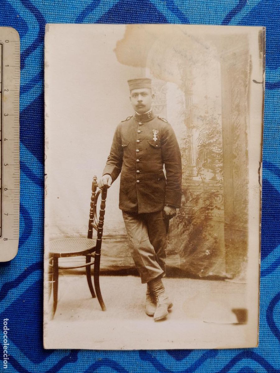 Cartes Postales: Militar con medalla, postal fotogr&aacute;fica