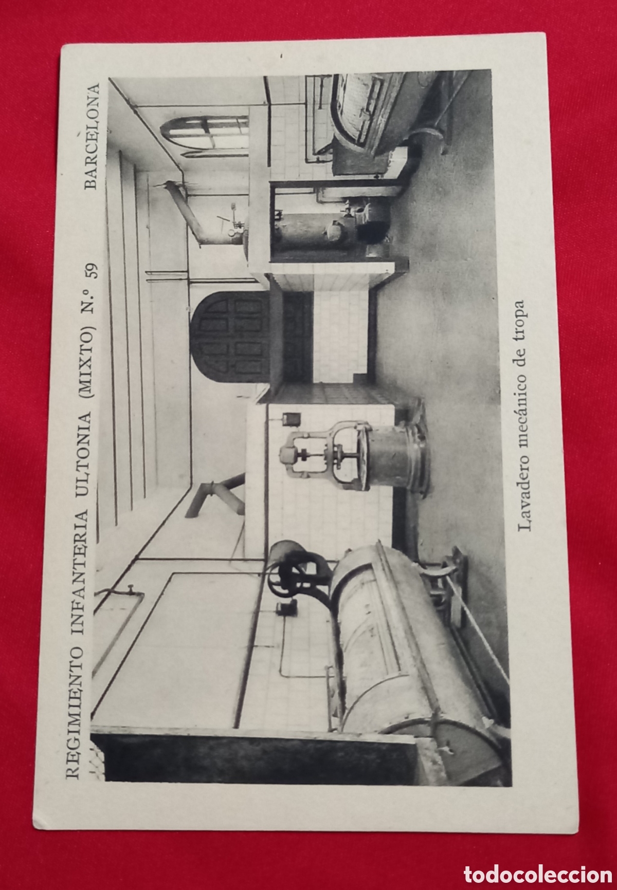 Postkarten: ANTIGUA POSTAL REGIMIENTO DE INFANTERIA ULTONIA N59 LAVADERO MECANICO DE TROPA