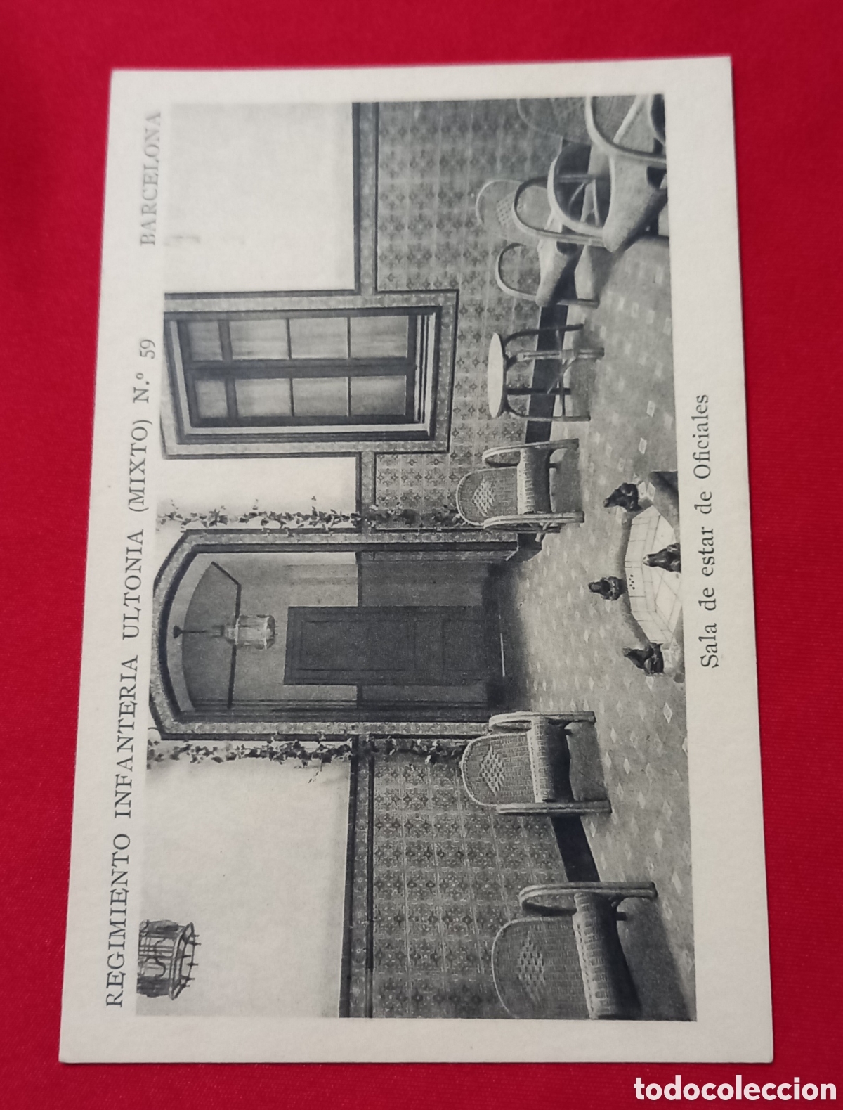 Postkarten: ANTIGUA POSTAL REGIMIENTO DE INFANTERIA ULTONIA N59 SALA DE ESTAR DE OFICIALES
