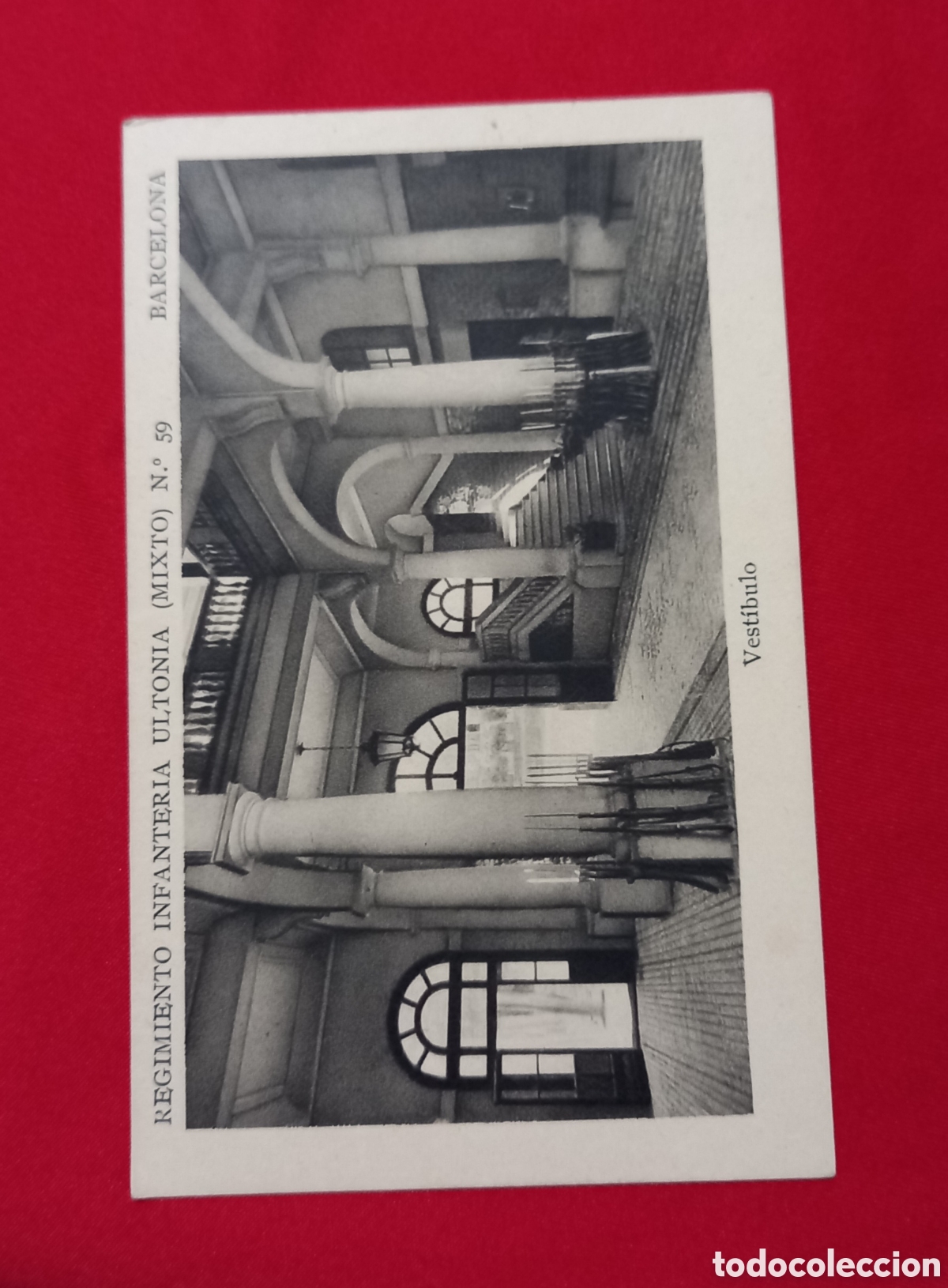 Postkarten: ANTIGUA POSTAL REGIMIENTO DE INFANTERIA ULTONIA N59 VEST&Iacute;BULO