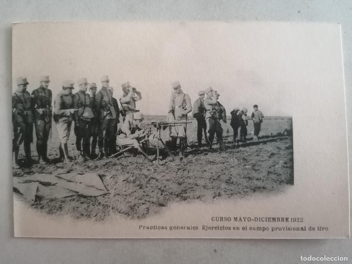 Postales: POSTAL, PRACTICAS GENERALES, EJERCICIOS EN EL CAMPO PROVISIONAL DE TIRO, CURSO MAYO-DICIEMBRE 1922