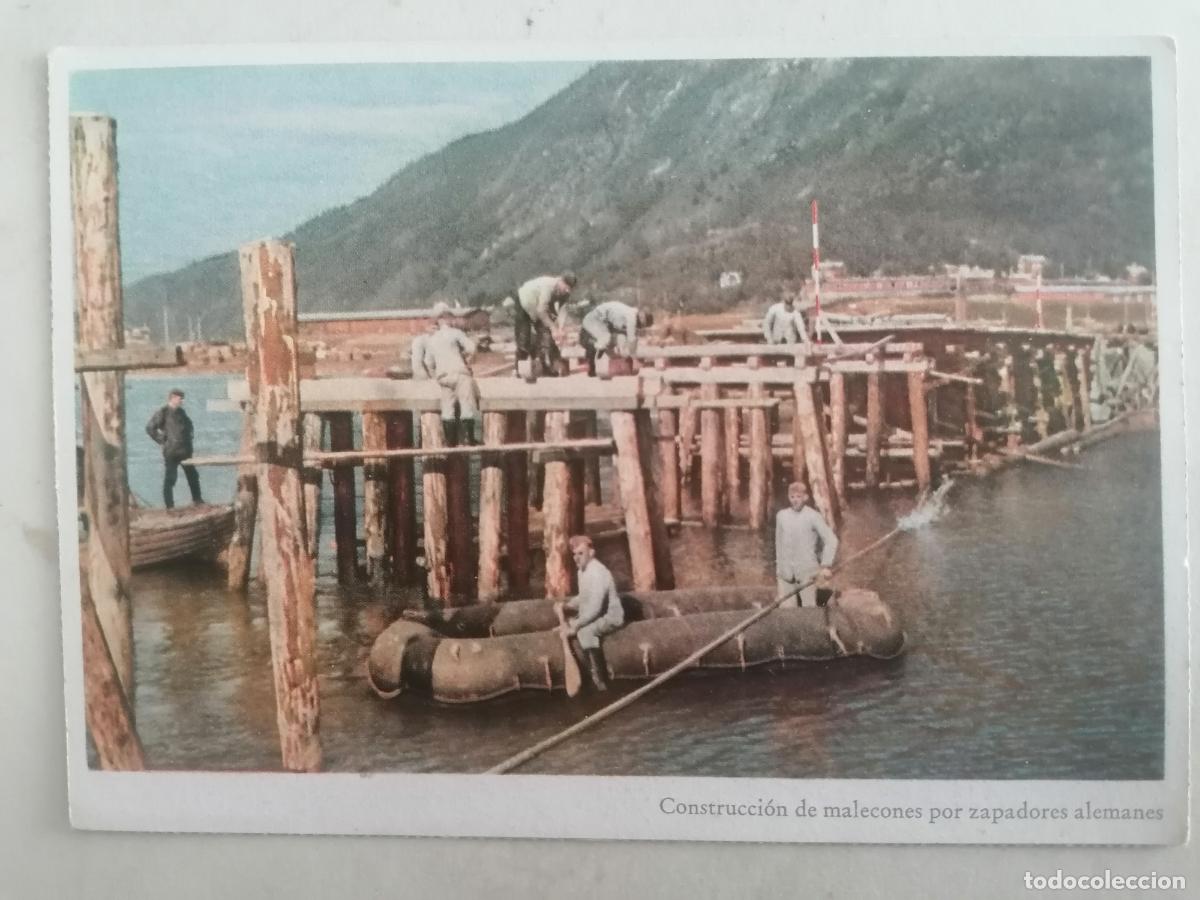 Postais: POSTAL MILITAR - CONSTRUCCION DE MALECONES POR ZAPADORES ALEMANES