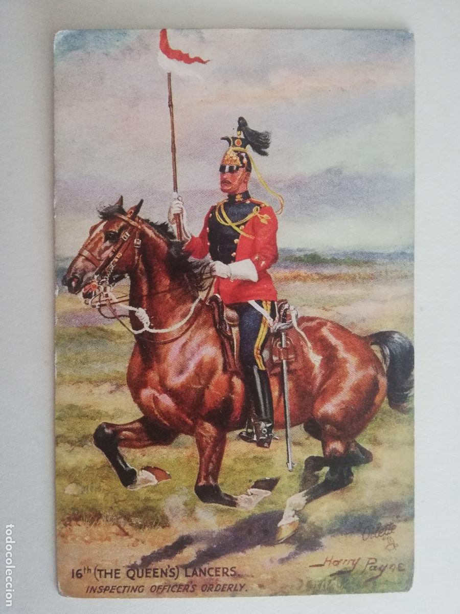 Postkarten: POSTAL MILITAR, LANCERO DE LA REINA