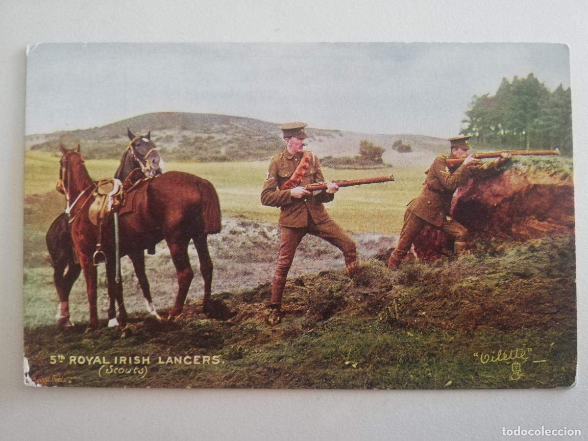 Postkarten: POSTAL MILITAR, LANCEROS REALES