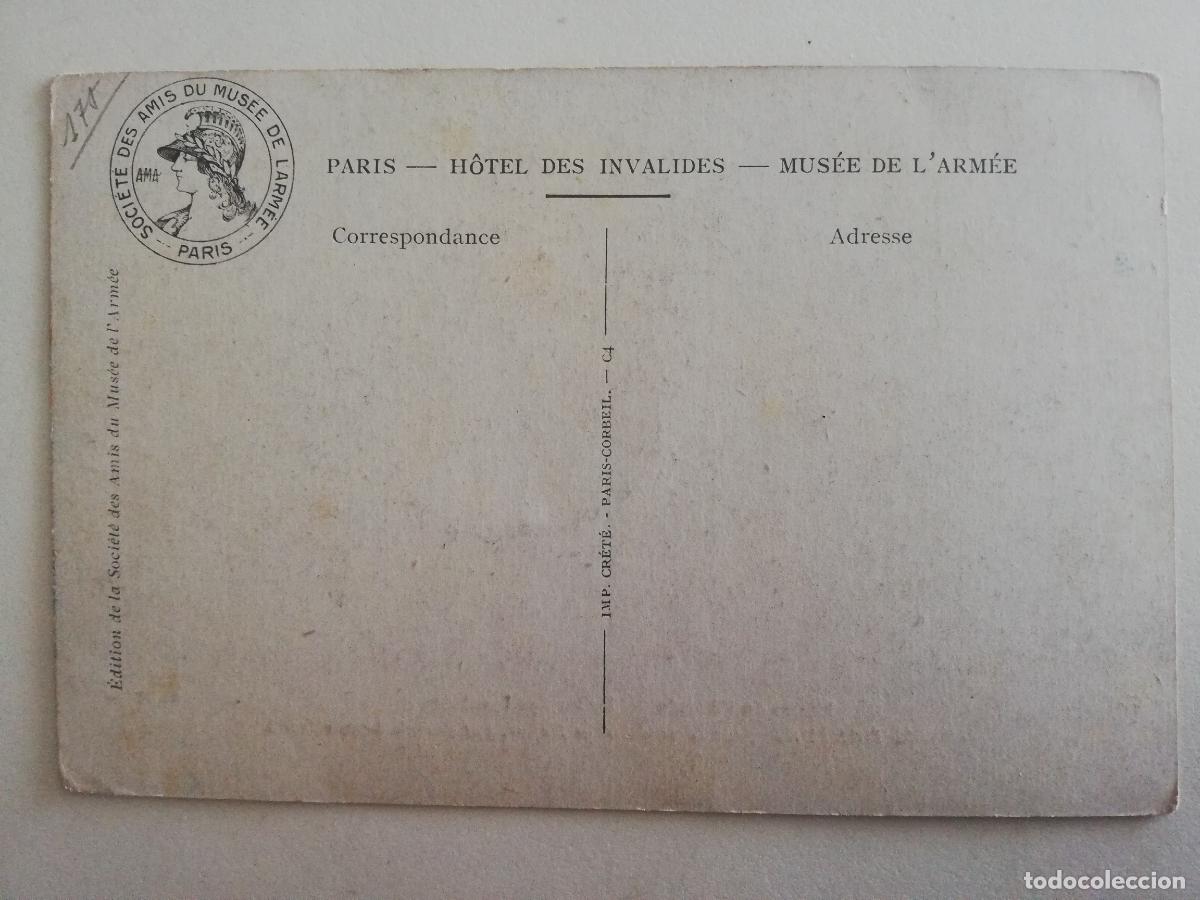 Postales: POSTAL MILITAR, MUSEO DEL EJERCITO, HOTEL DE LOS INVALIDOS - Foto 2