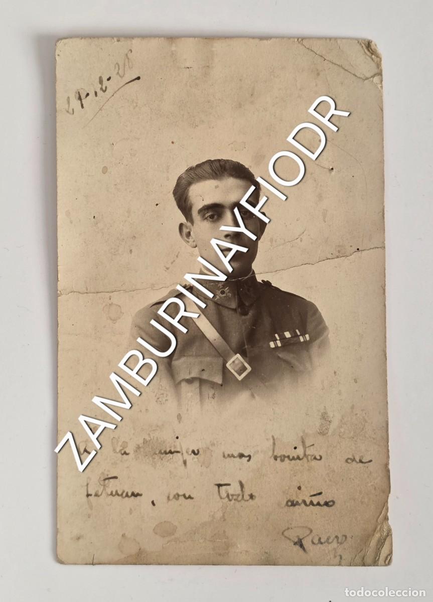 Postais: Antigua Tarjeta Postal Fotogr&aacute;fica Soldado Ej&eacute;rcito Espa&ntilde;ol 1928 - Militar