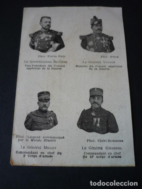 Postales: GENERALES EJERCITO FRANCES POSTAL - Foto 1