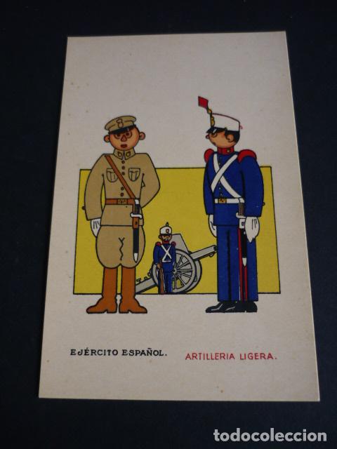 Postcards: ARTILLERIA LIGERA EJERCITO ESPA&Ntilde;OL POSTAL ILUSTRADA A&Ntilde;OS 20 ED. PUBLICACIONES CIAGRA