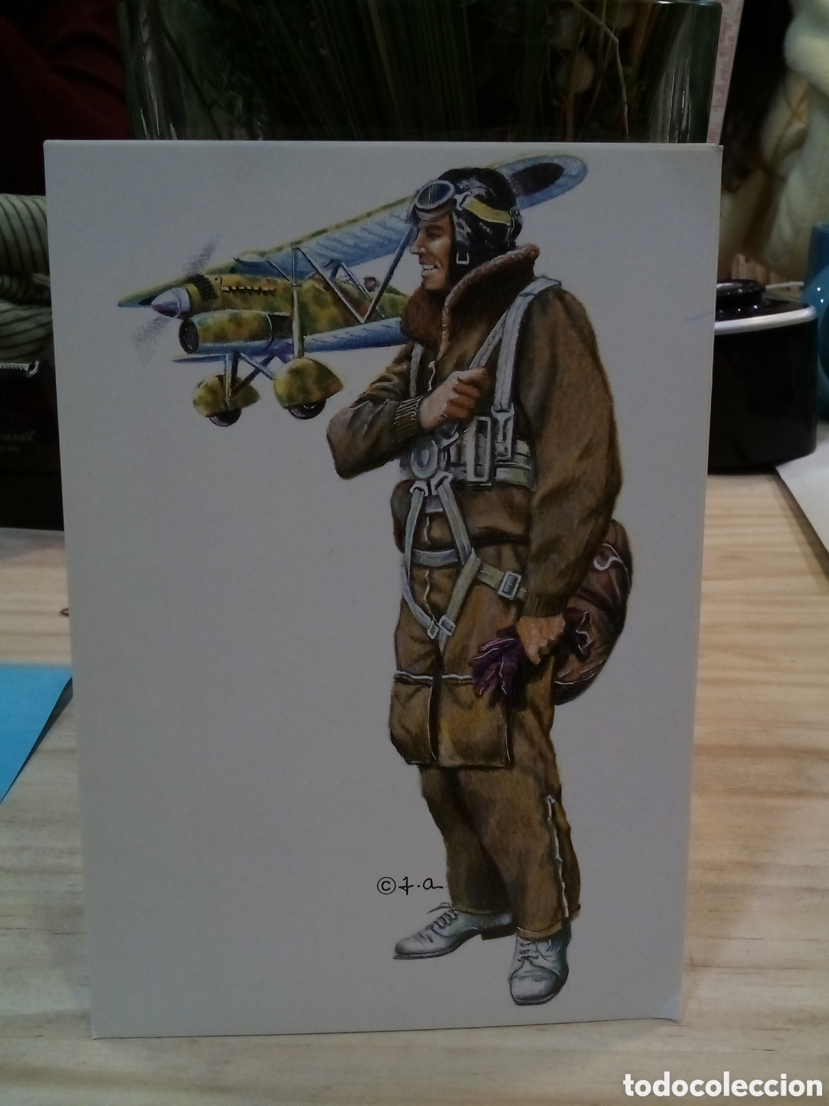 Postales: Postal - Uniformes de aviaci&oacute;n nacional