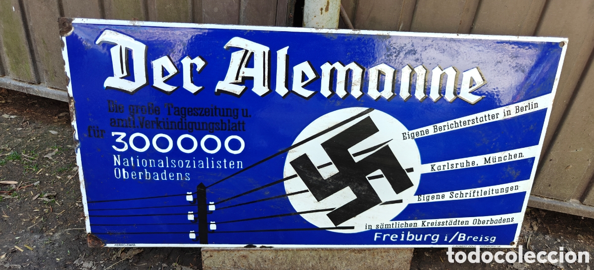 Postales: German ww2 enamel sign 60 cm x 30 vm