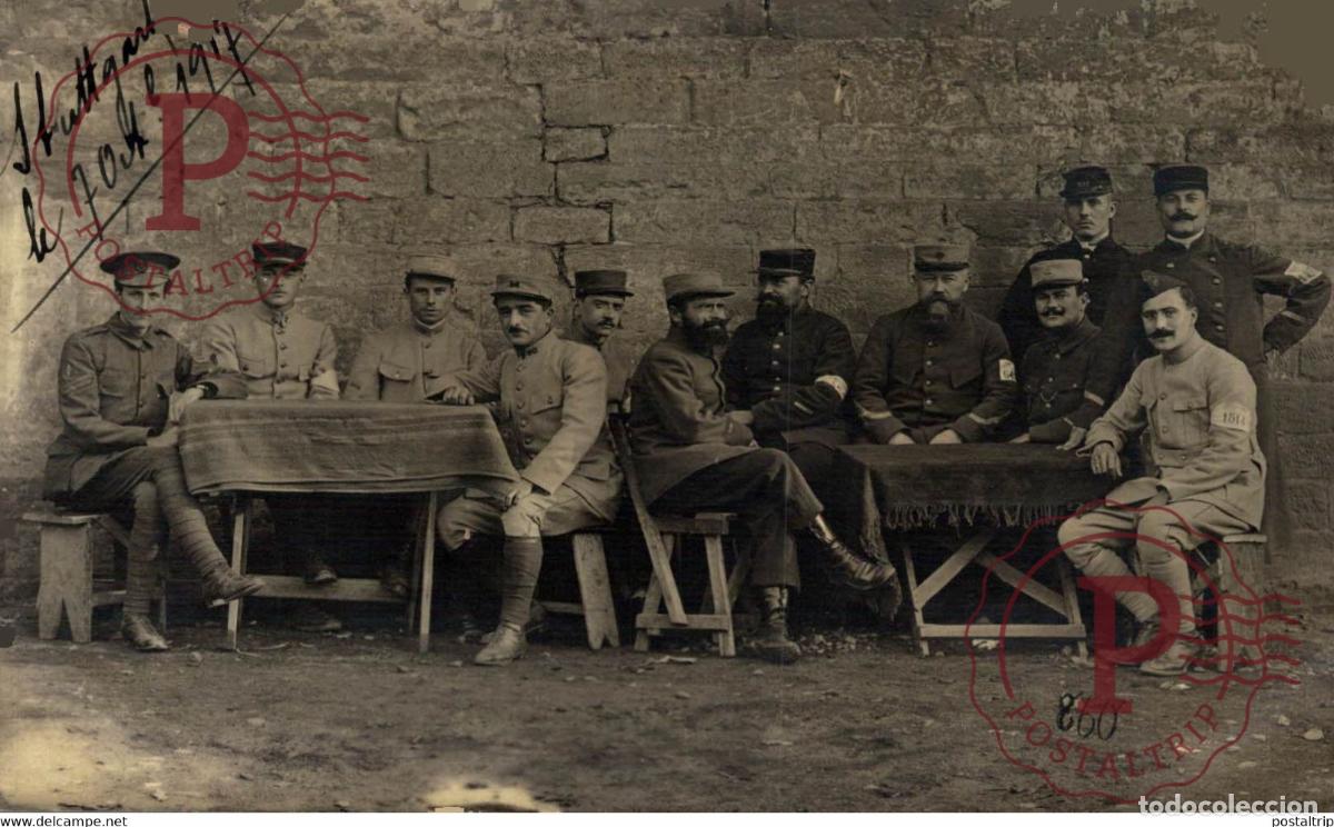 Postales: 1917 CARTE PHOTO Kriegs Gefangenenlager STUTTGART Camp Prisonniers de Guerre MARCEL KUPFERLE