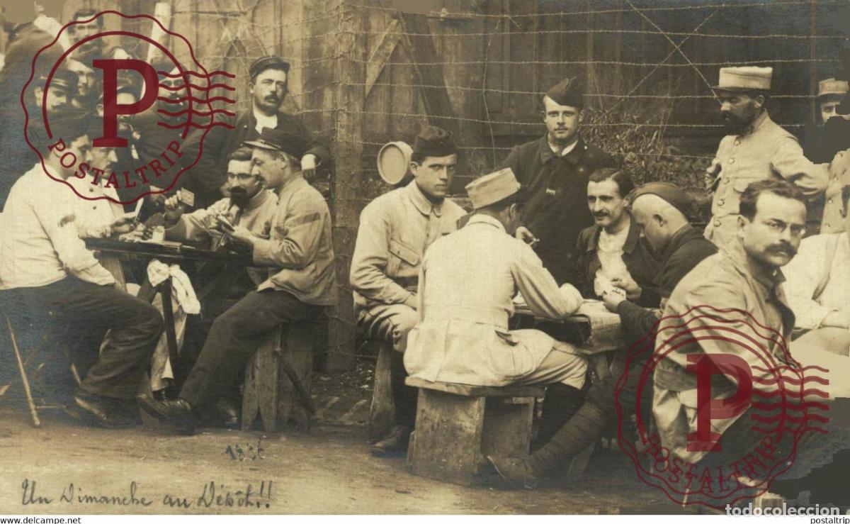 Postales: CARTE PHOTO Camp Prisonniers de Guerre CARTES Kriegs Gefangenenlager STUTTGART II MARCEL KUPFERLE A