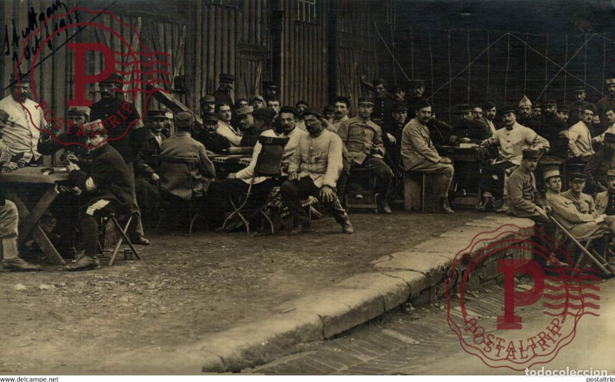 Postales: CARTE PHOTO 1917 Camp Prisonniers de Guerre Kriegs Gefangenenlager STUTTGART II MARCEL KUPFERLE