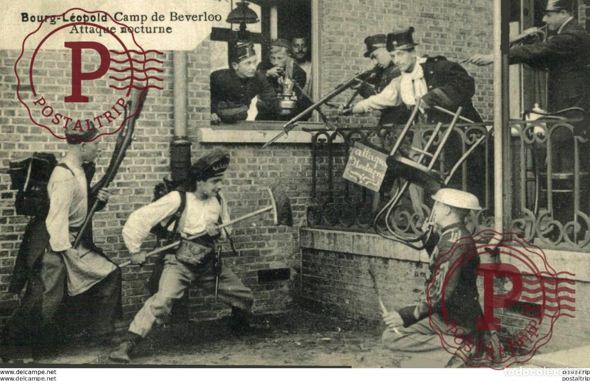 Postkarten: ATTAQUE NOCTURNE BOURG LEOPOLD Camp de BEVERLOO KAMP Leopoldsburg WWICOLLECTION