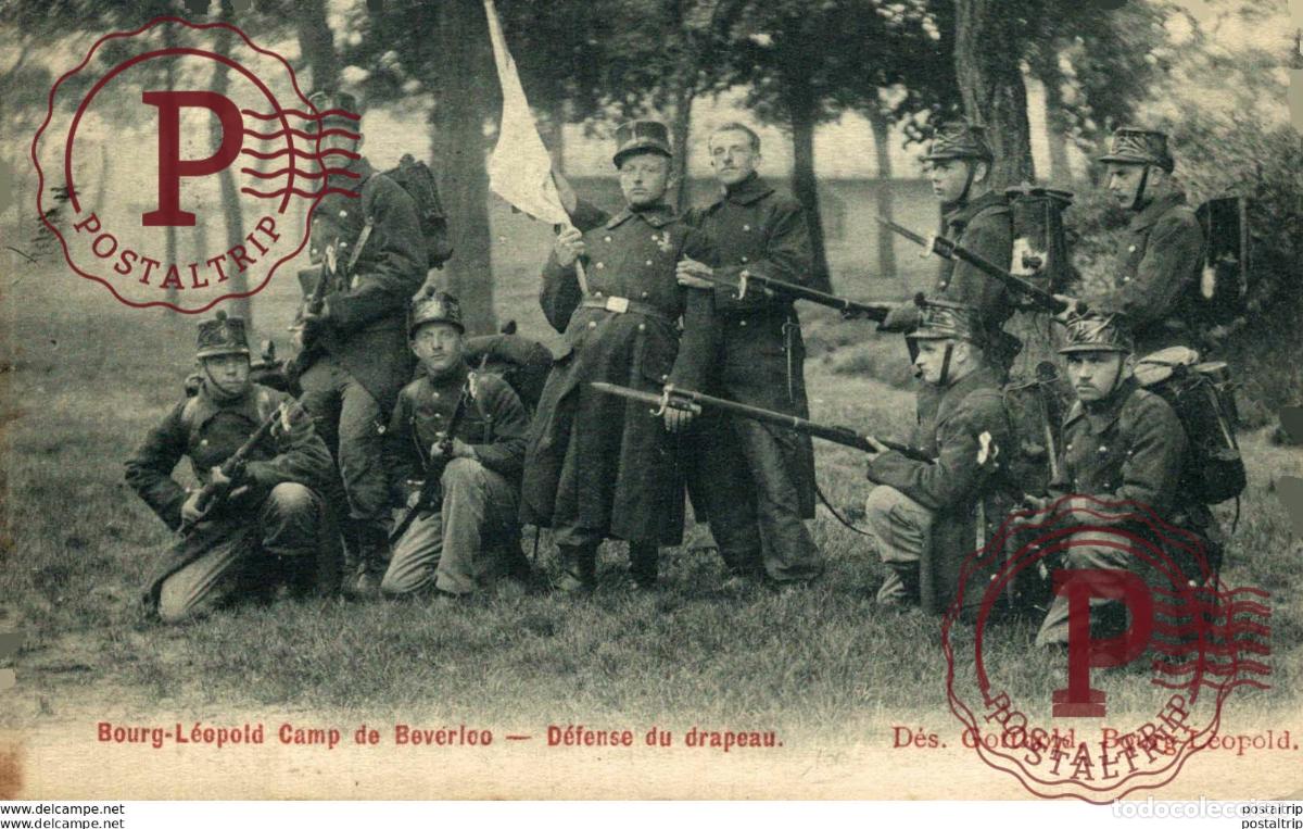 Postales: D&eacute;fense du drapeau BOURG LEOPOLD Camp de BEVERLOO KAMP Leopoldsburg WWICOLLECTION