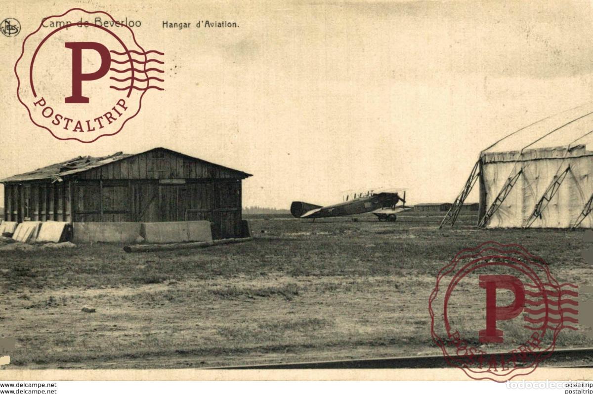 Postales: hangar daviation BOURG LEOPOLD Camp de BEVERLOO KAMP Leopoldsburg WWICOLLECTION