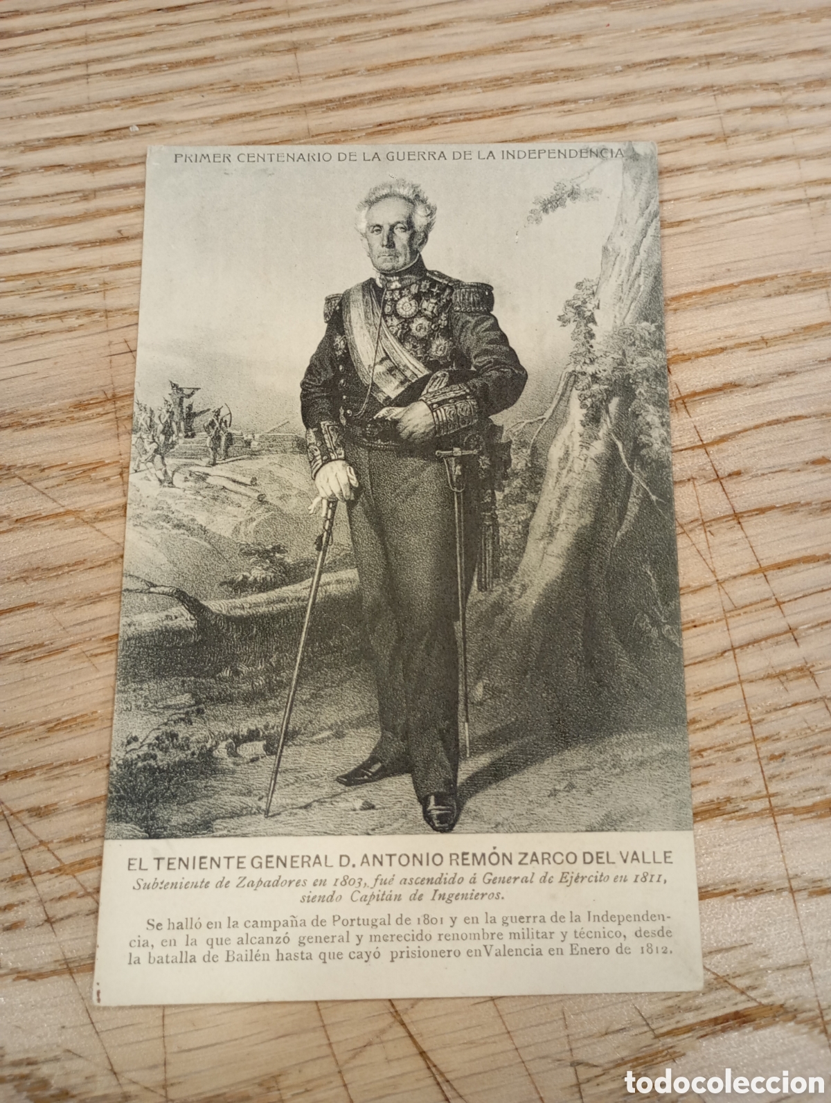Postkarten: PRIMER CENTENARIO DE LA GUERRA DE LA INDEPENDENCIA - TENIENTE GENERAL ANTONIO REM&Oacute;N ZARCO DEL VALLE