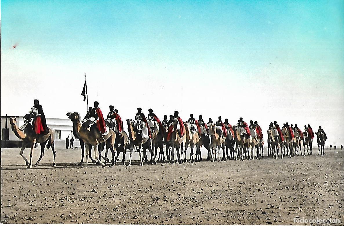 Postales: ANTIGUA POSTAL SIN CIRCULAR DEL SAHARA ESPA&Ntilde;OL AGRUPACION DE TROPAS NOMADAS