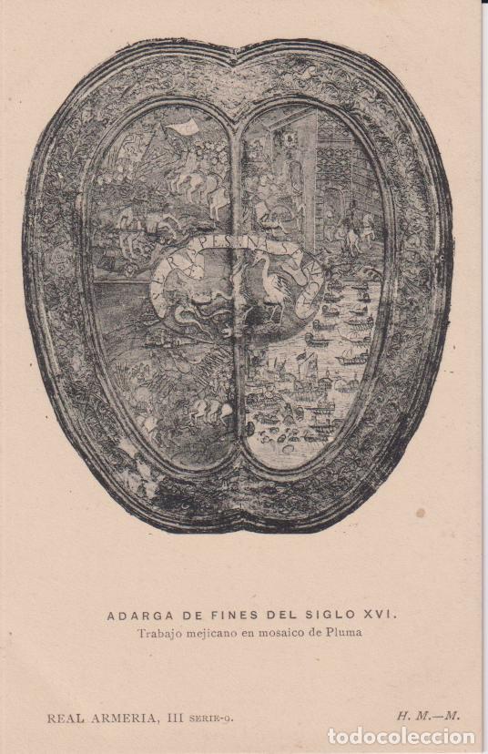 Postales: SERIE REAL ARMERIA III SERIE 9 - ADARGA DE FINES DEL SIGLO XVI - HAUSER Y MENET - S/C