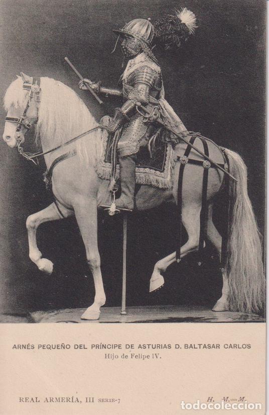 Postales: SERIE REAL ARMERIA III SERIE 7 - ARN&Eacute;S DE BALTASAR CARLOS, HIJO DE FELIPE IV - HAUSER Y MENET - S/C