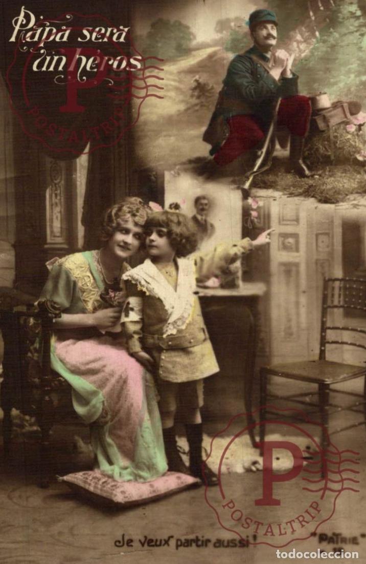 Postales: PAPA SERA AN HEROS MILITAR. MILITAIRE.