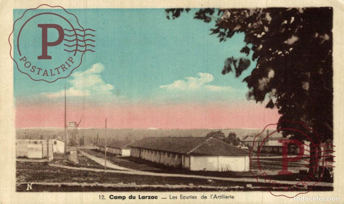 Postales: CAMP DU LARZAC LES ECURIES DE LARTILLERIE MILITAR. MILITAIRE.