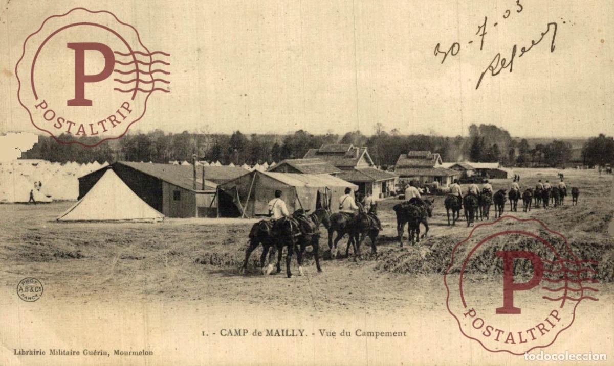 Postales: CAMP DE MAILLY VUE DU CAMPEMENT MILITAR. MILITAIRE.