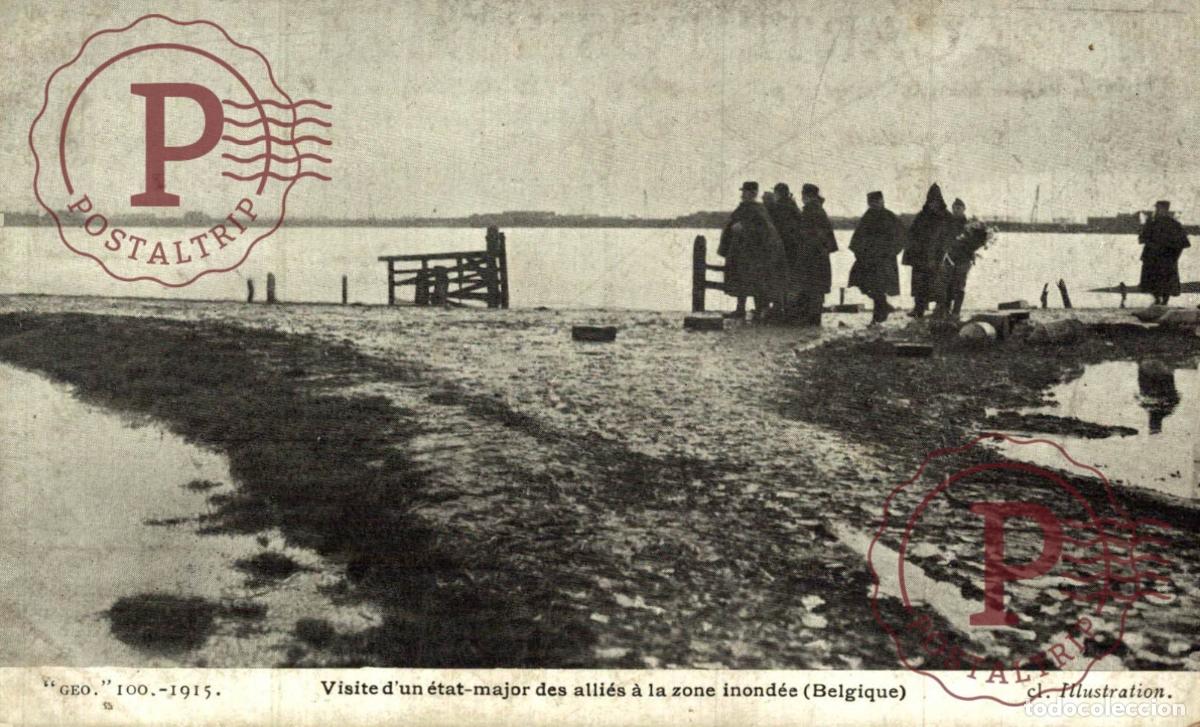 Cartes Postales: VISITE DUN &Eacute;TAT DES ALLIES A LA ZONE INCOND&Eacute;E. MILITAR. MILITAIRE.