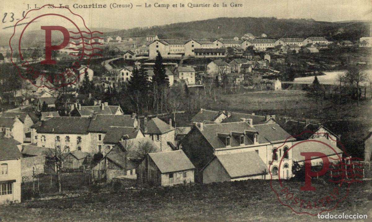 Cartoline: CAMP DE LA CORTINE LE CAMP ET LE QUARTIER DE LA GARE. MILITAR. MILITAIRE.