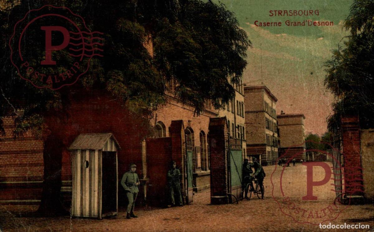 Postkarten: STRASBOURG CASERNE GRAND DESNON. MILITAR. MILITAIRE.