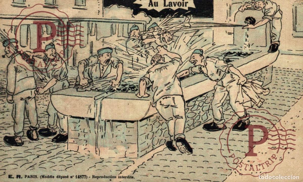 Postales: E. R. PARIS. REPRODUCION INTERDITE. MILITAR. MILITAIRE.
