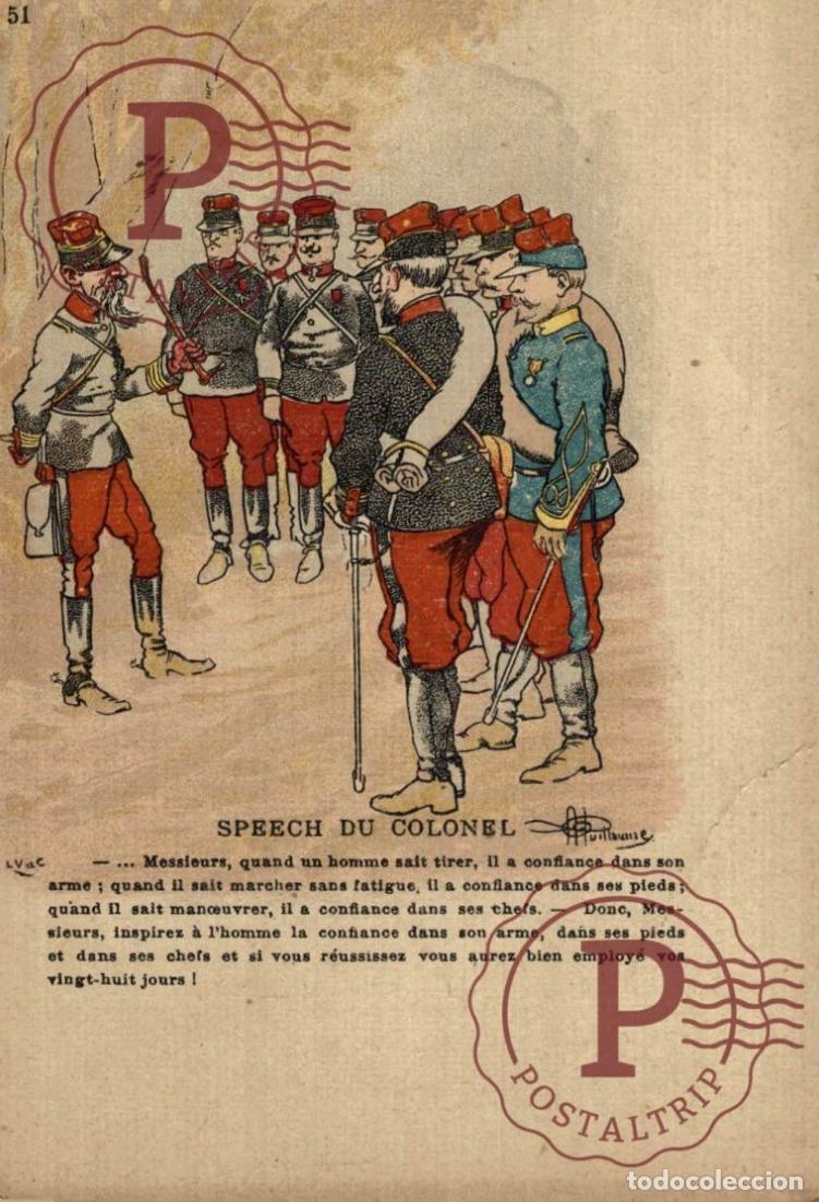 Postales: SPEECH DU COLONEL. MILITAR. MILITAIRE.