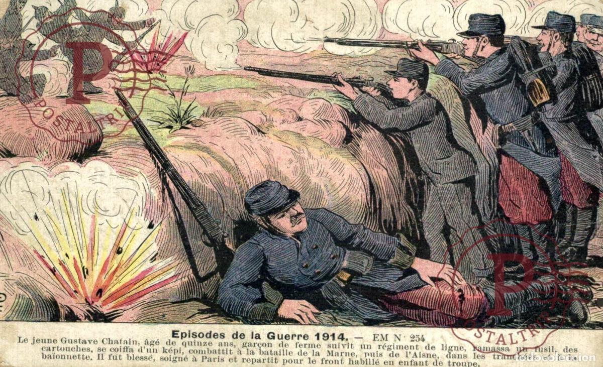 Postales: EPISODES DE LA GUERRE 1914. MILITAR. MILITAIRE.