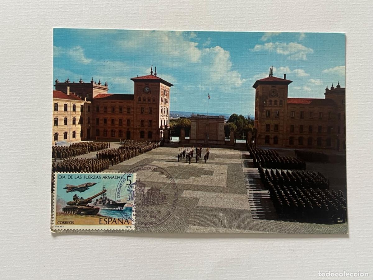 Postales: postal MILITAR ACADEMIA GENERAL MILITAR DE ZARAGOZA sello y matasello