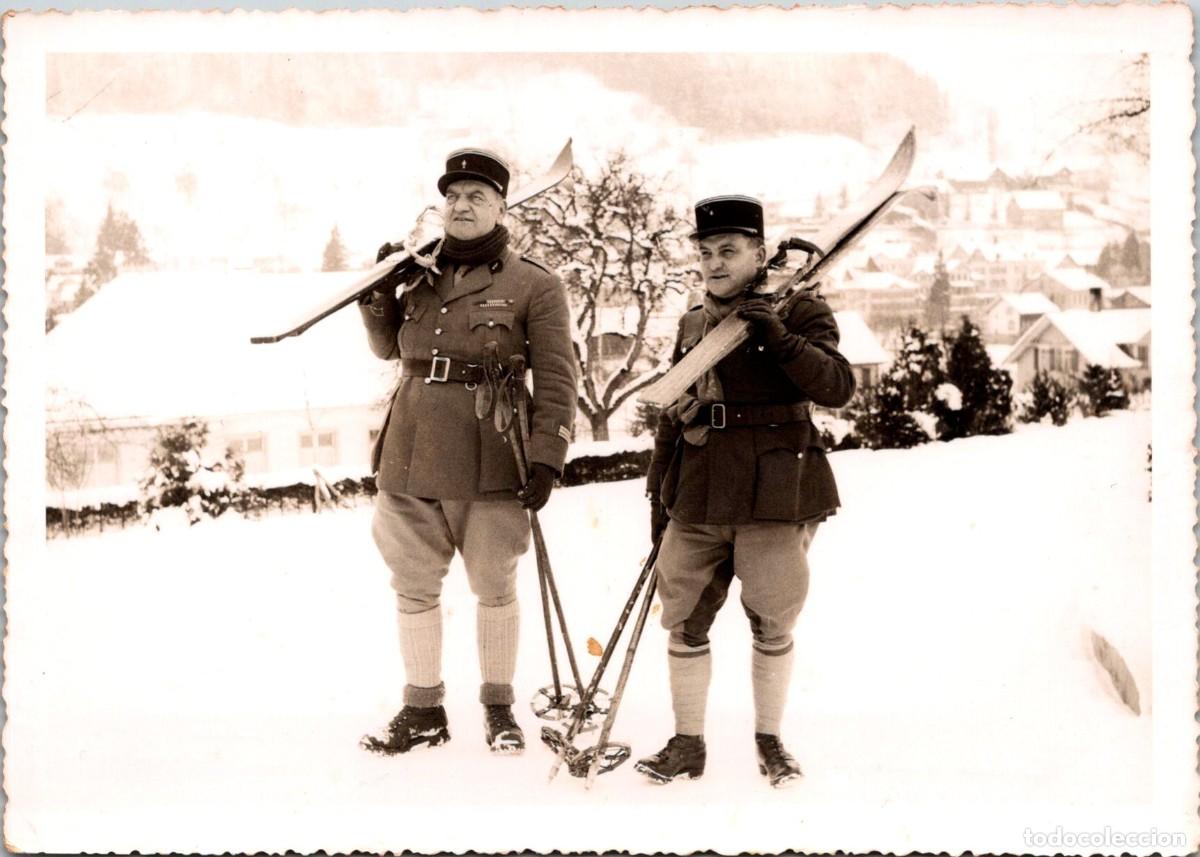 Postales: Gendarmer&iacute;a Francesa - Pelot&oacute;n de Gendarmer&iacute;a de Monta&ntilde;a (PGM) - A&ntilde;os 50 ? - Foto Agfa - 145x103mm