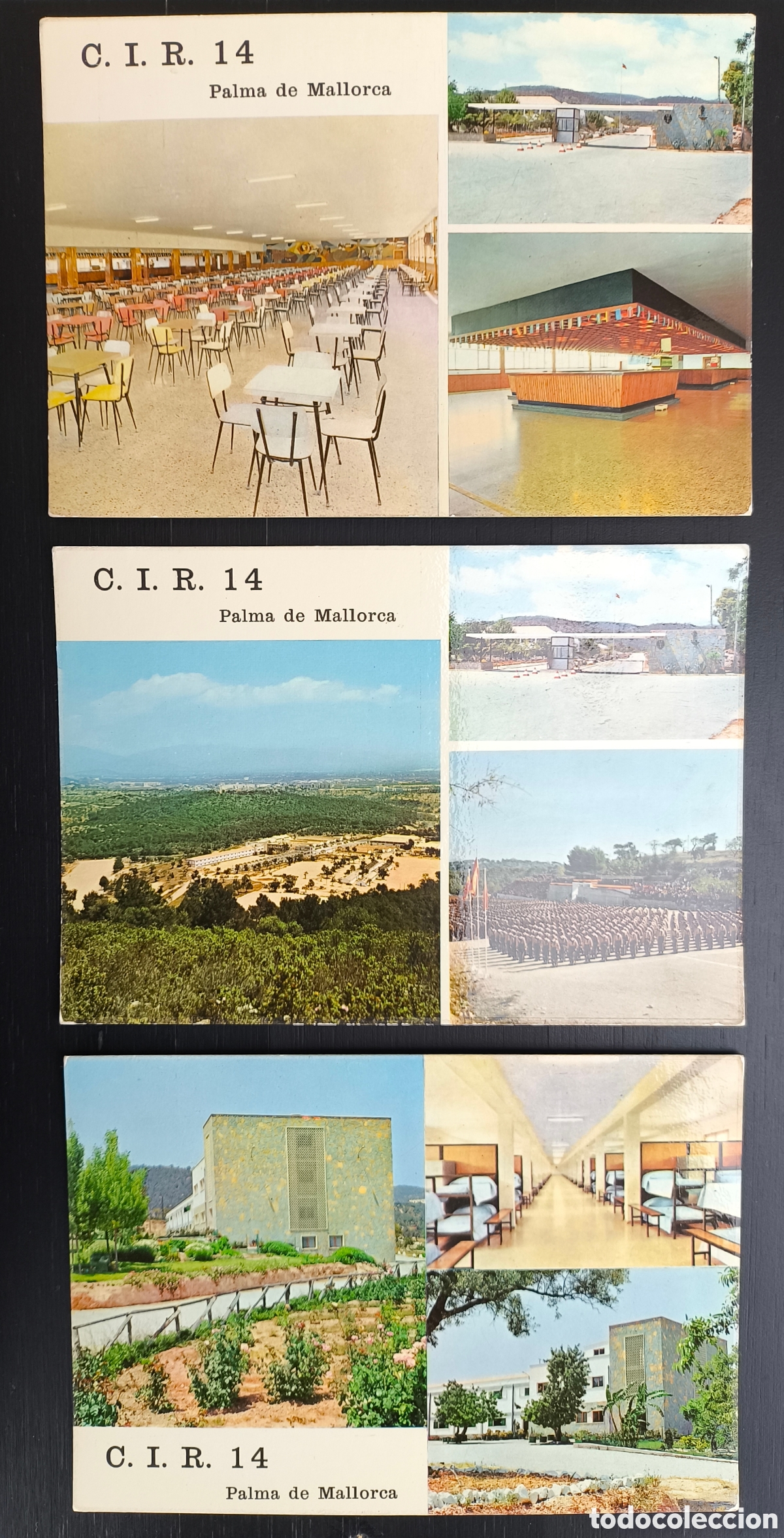 Postales: Lote postales Palma de Mallorca C.I.R. CIR 14 Centro de Instrucci&oacute;n de Reclutas Foto Minerva