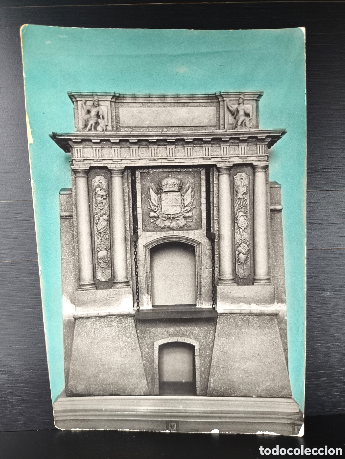 Postales: Antigua fotograf&iacute;a recuerdo militar Batall&oacute;n Cazadores de Monta&ntilde;a Madrid XXXI Figueras Abril 1962