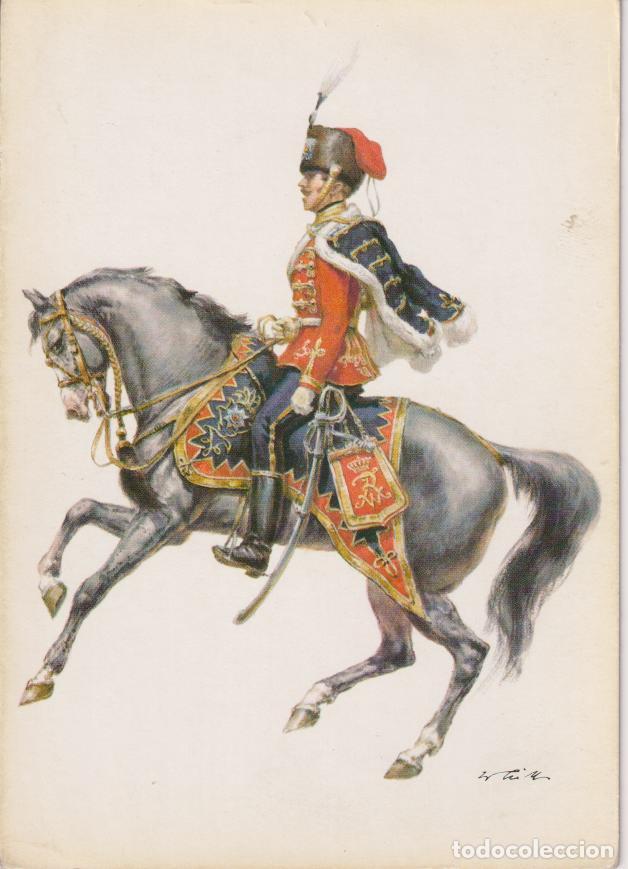 Postales: OFICIAL DEL REGIMIENTO DE H&Uacute;SARES DEL REINO DE PRUSIA ENTRE 1870 Y 1871.