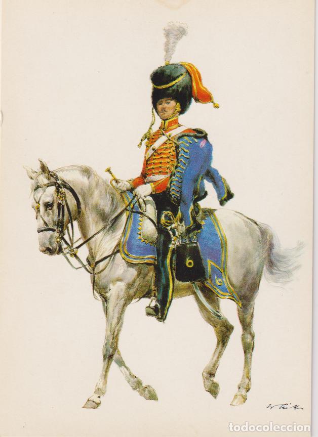 Postales: TROMPETERO DEL 6.&ordm; REGIMIENTO DE H&Uacute;SARES DE LOS PAISES BAJOS - WILHELM TRITT &ndash; EDITION KORSCH