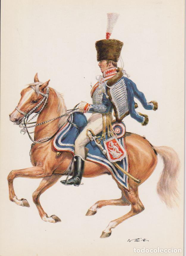 Postales: SOLDADO DE LA CABALLER&Iacute;A DE HESSE-KASSEL, HUSAR, 1813 Y 1821 - WILHELM TRITT &ndash; EDITION KORSCH