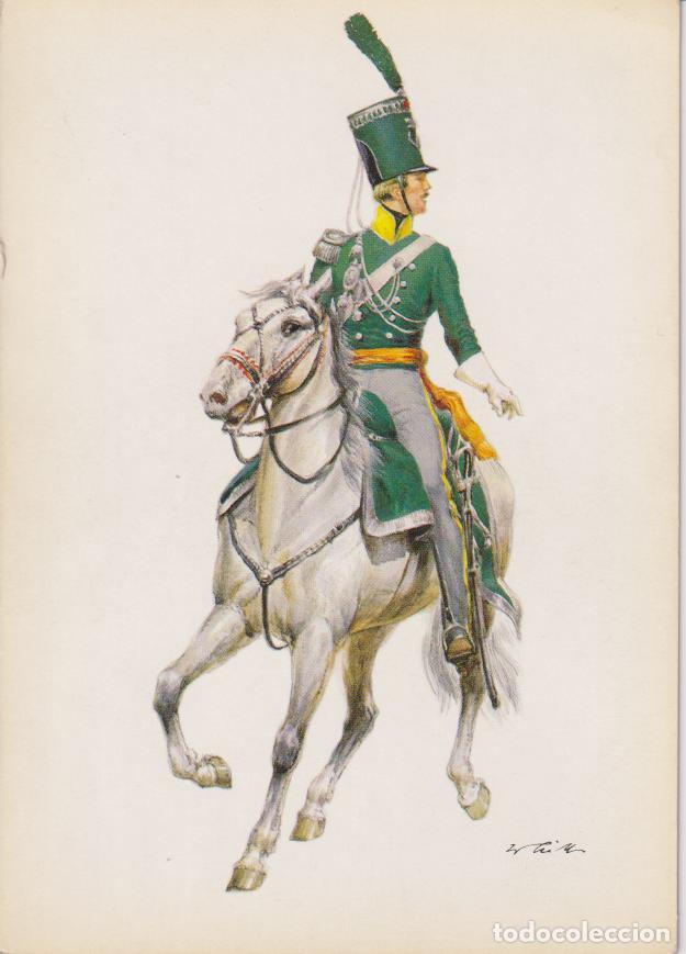 Postales: OFICIAL DEL 5.&ordm; REGIMIENTO DE DRAGONES LIGEROS,REINO DE LOS PA&Iacute;SES BAJOS, 1815 - WILHELM TRITT &ndash; ED