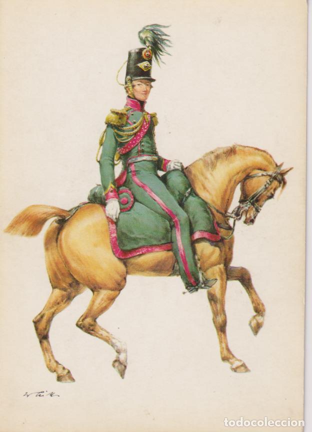 Postales: OFICIAL DE CABALLERIA - SUIZA, CANT&Oacute;N DE VAUD, 1835 - WILHELM TRITT &ndash; EDITION KORSCH