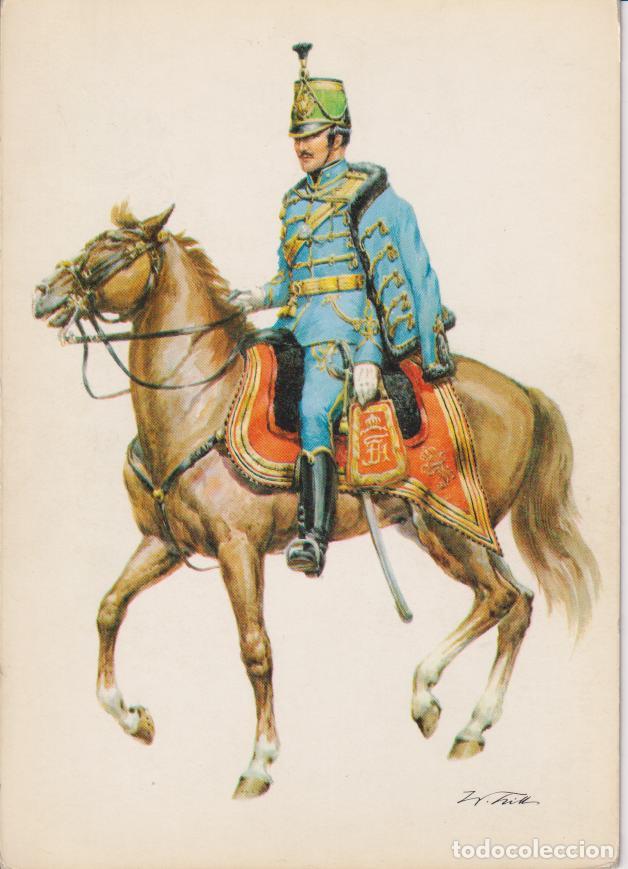 Postales: OFICIAL DEL REGIMIENTO DE H&Uacute;SARES DE AUSTRIA - 1869 - WILHELM TRITT &ndash; EDITION KORSCH