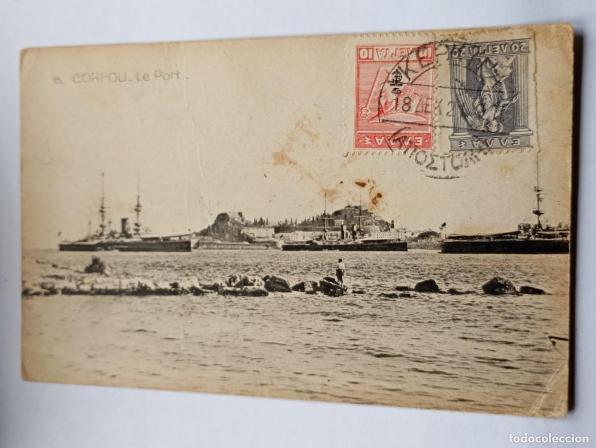 Postales: Postal buques de guerra 1920 Grecia marina militar