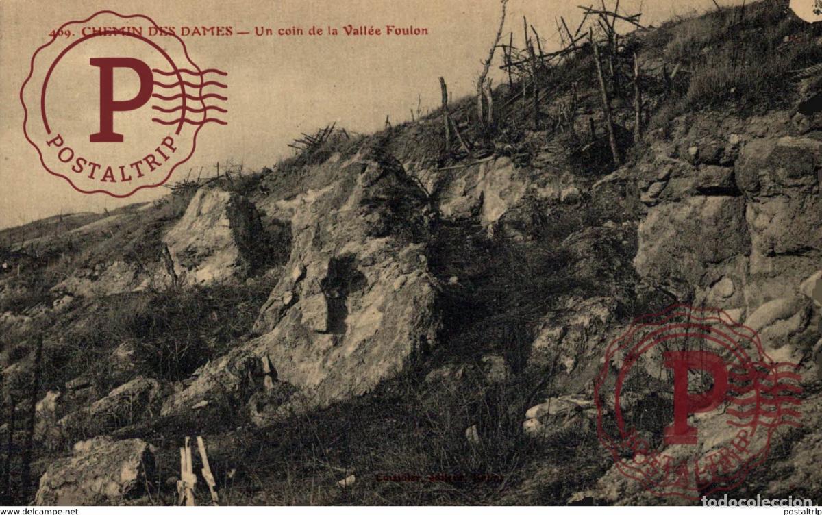 Postales: Chemin des Dames Un coin de la Vall&eacute;e Foulon MILITARY MILITAIRE MILIT&Auml;R